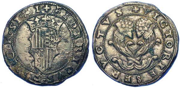 NAPOLI. FEDERICO III D'ARAGONA, 1496-1501. Doppio Sestino.