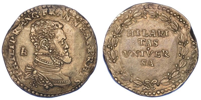 NAPOLI. FILIPPO II, 1554-1598 (I PERIODO: PRINCIPE DI SPAGNA, 1554-1556). Ducato.  - Auction Numismatics - I - Cambi Casa d'Aste