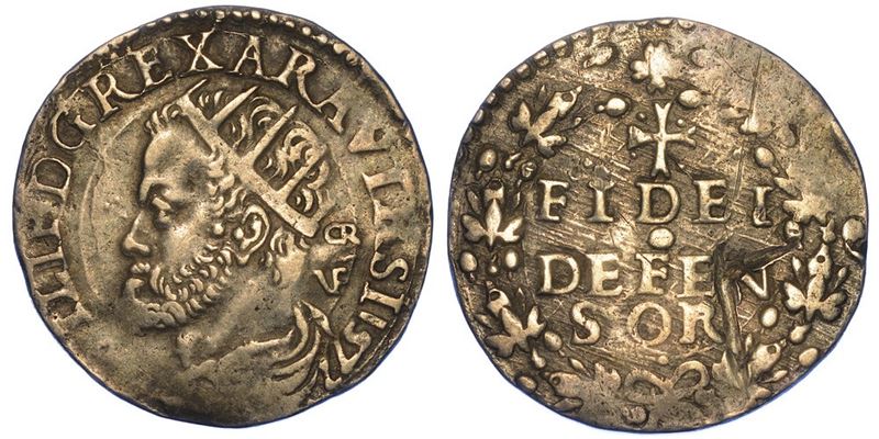 NAPOLI. FILIPPO II, 1554-1598 (II PERIODO: RE DI SPAGNA, 1556-1598). Carlino.  - Asta Numismatica - I - Cambi Casa d'Aste