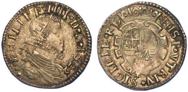 NAPOLI. FILIPPO IV, 1621-1665. Tarì 1622.