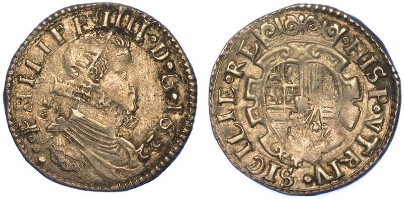 NAPOLI. FILIPPO IV, 1621-1665. Tarì 1622.  - Auction Numismatics - I - Cambi Casa d'Aste