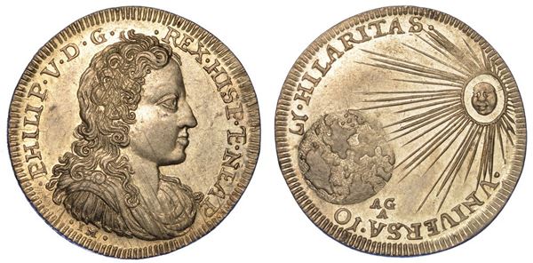 NAPOLI. FILIPPO V, 1701-1713. Tarì 1701.