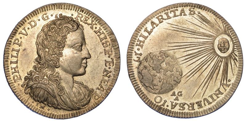 NAPOLI. FILIPPO V, 1701-1713. Tarì 1701.  - Asta Numismatica - I - Cambi Casa d'Aste