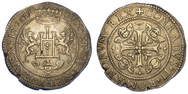 GENOVA. DOGI BIENNALI, 1528-1797. SERIE DELLA II FASE, 1541-1637. 2 scudi 1633.