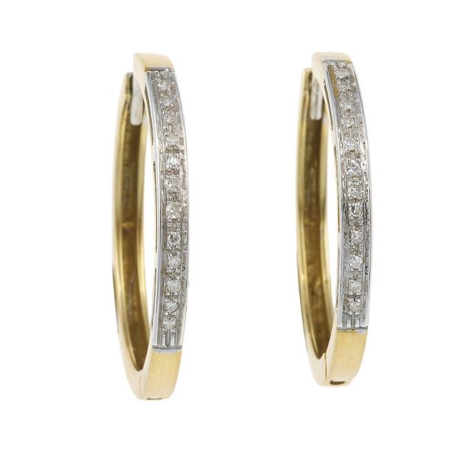 Pair of diamonds earrings  - Auction Jewels - Cambi Casa d'Aste