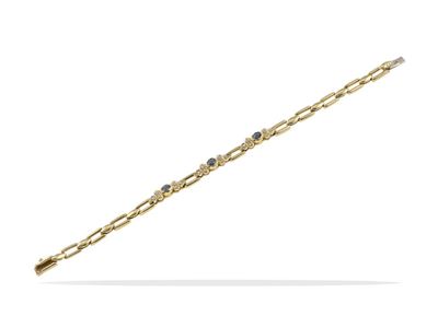 Bracciale con Zaffiri e Piccoli Diamanti