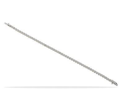 Bracciale tennis, montatura in oro bianco 750/1000 con diamanti taglio brillante, ca. 2,50 ct