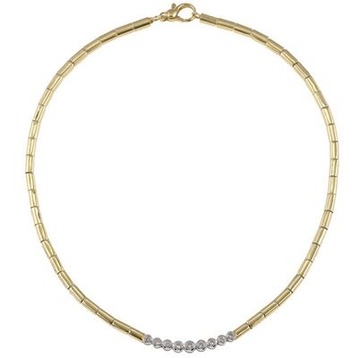 Collana a Segmenti con Diamanti