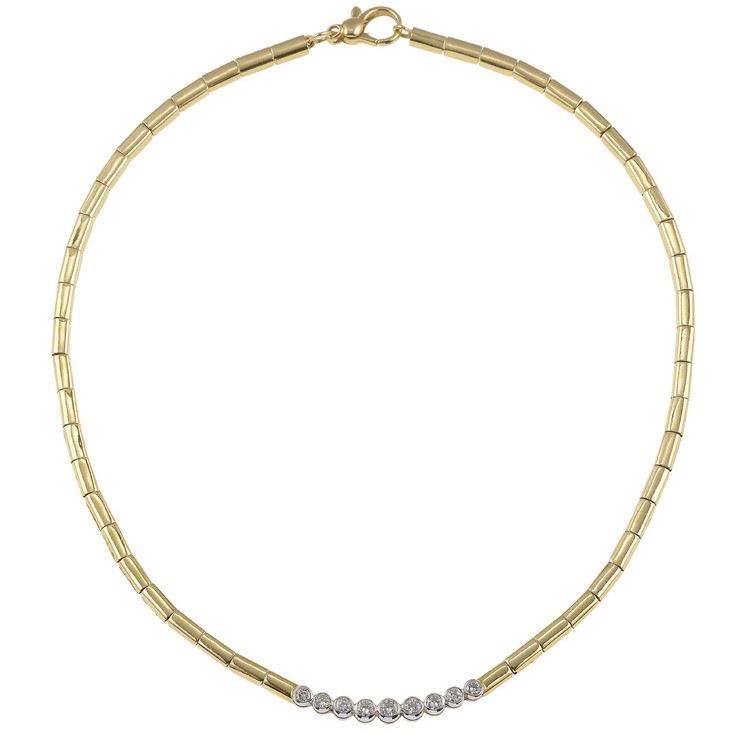 Diamond and gold necklace  - Auction Jewels - Cambi Casa d'Aste