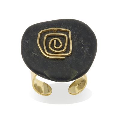 Paolo Spalla per Cavalli, Anello “Sasso” in oro giallo 750/1000
