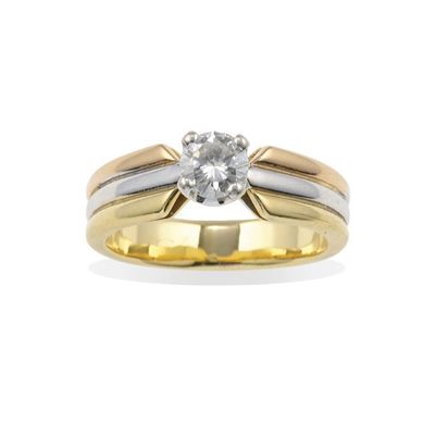 Anello con Diamante di Ct 0.70 Circa
