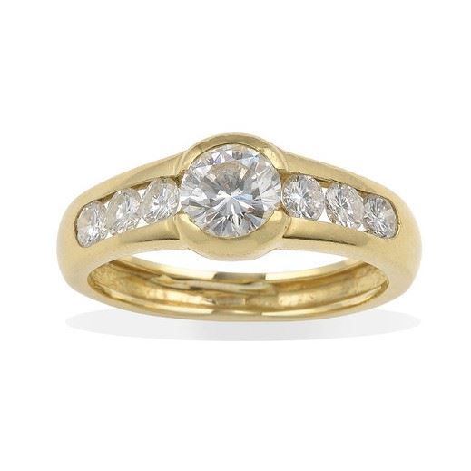 Anello con diamanti, caratura totale 1.20 circa  - Asta Fine Jewels - Cambi Casa d'Aste