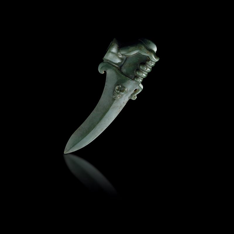 A jade dagger, China, Republic  - Auction Fine Chinese Works of Art - Cambi Casa d'Aste