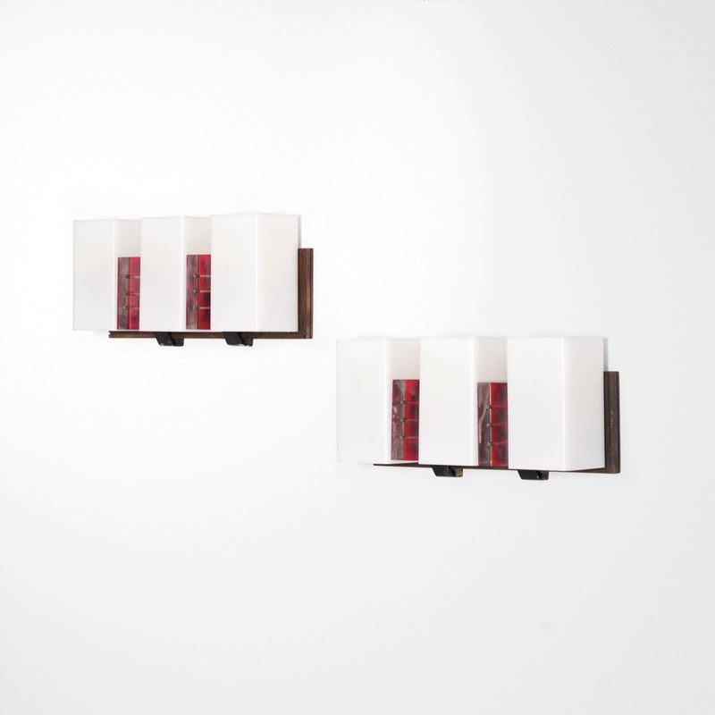 Angelo Brotto : Due lampade a parete  - Auction Design Lab - Cambi Casa d'Aste