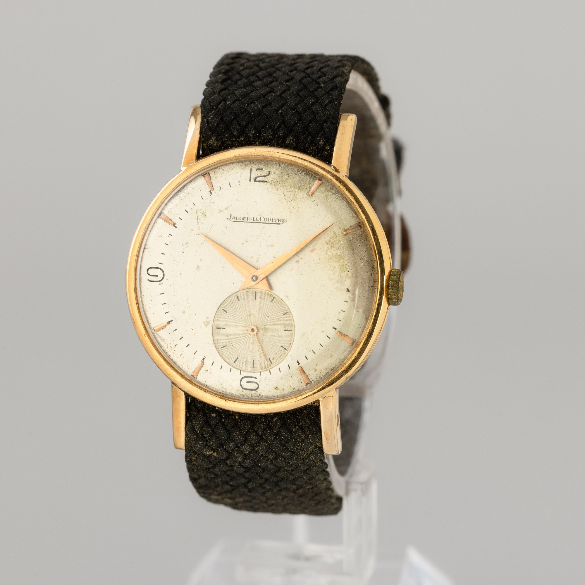 Jaeger-lecoultre - Solo Tempo Carica Manuale in Oro Giallo 18k, Quadrante Argentè e Piccoli Secon...