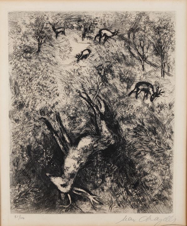 Marc Chagall - Le Cerf Malade