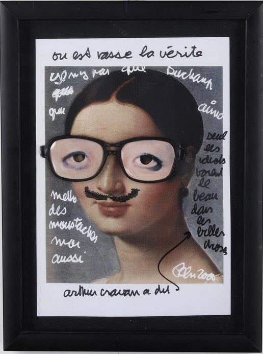 Ben Vautier : Senza titolo  (2000)  - tecnica mista e collage su cartoncino - Asta Arte Moderna e Contemporanea - Cambi Casa d'Aste