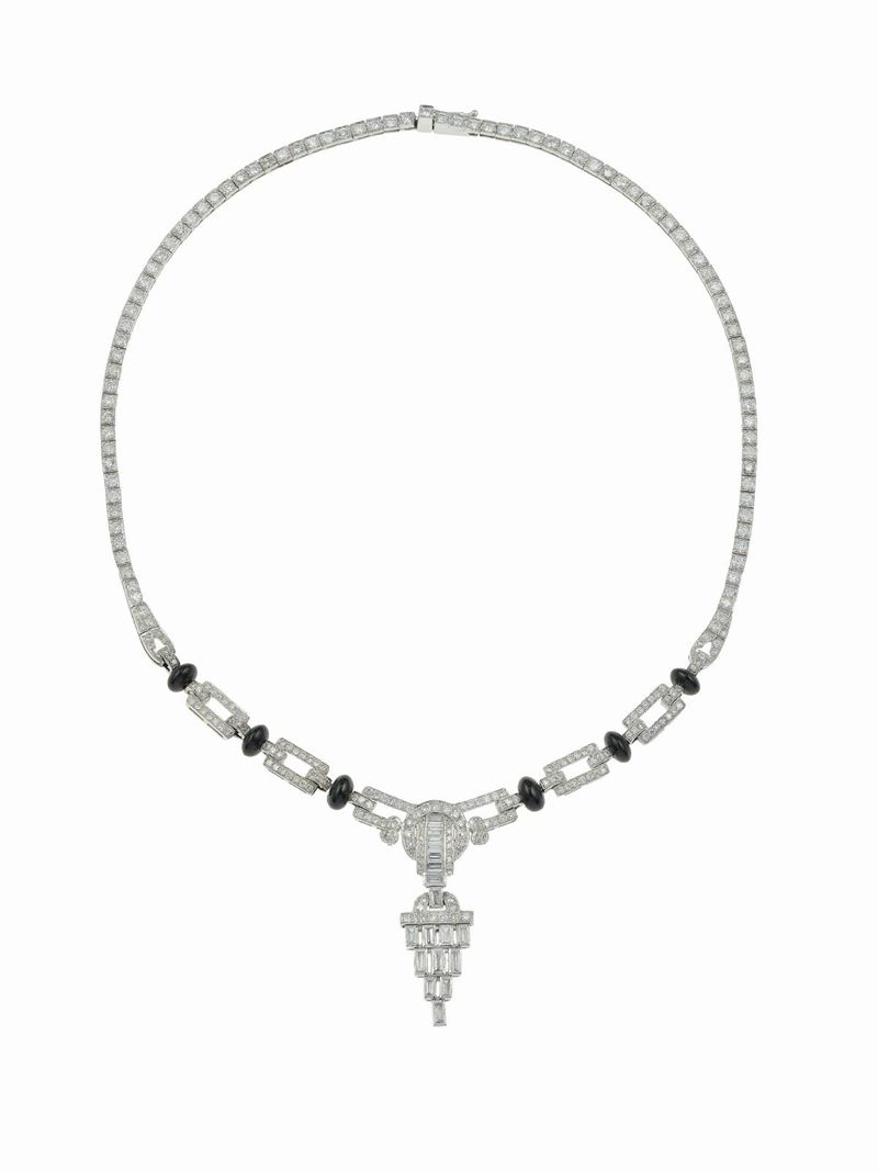 Girocollo con onice e diamanti  - Asta Fine Jewels - Cambi Casa d'Aste