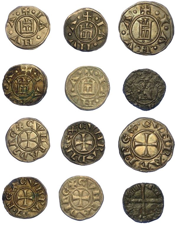 GENOVA - REPUBBLICA, 1139-1339. Lotto di sei monete.