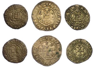 Genova - XIV/XV Secolo. Lotto di Tre Monete.