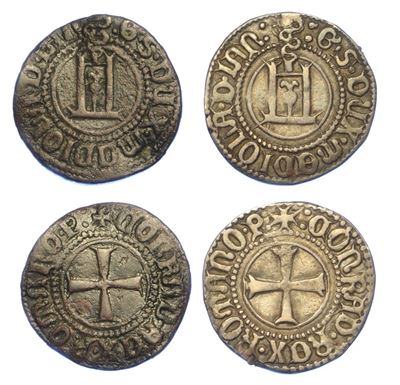 Genova - Galeazzo Maria Sforza. Lotto di Due Monete.
