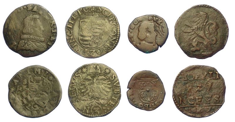 BOZZOLO. Lotto di quattro monete.  - Auction Numismatics - I - Cambi Casa d'Aste