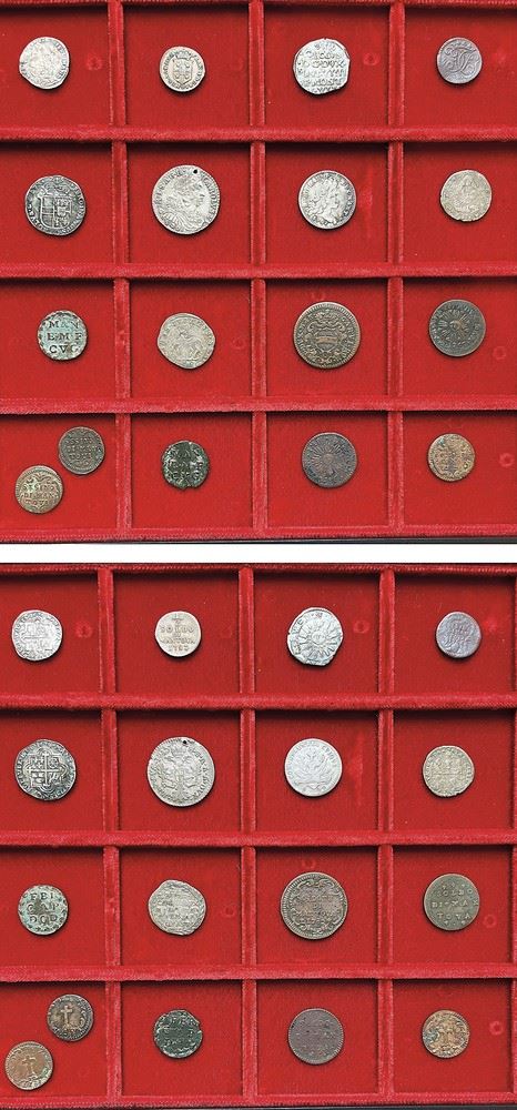 MANTOVA - XVII/XVIII SECOLO. Lotto di diciassette monete.