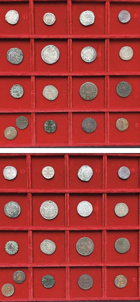 MANTOVA - XVII/XVIII SECOLO. Lotto di diciassette monete.  - Auction Numismatics - I - Cambi Casa d'Aste