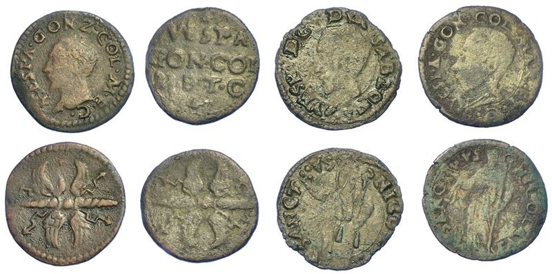 SABBIONETA. Lotto di quattro monete.  - Auction Numismatics - I - Cambi Casa d'Aste
