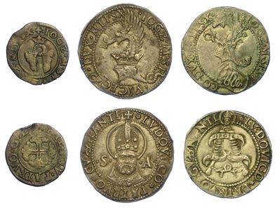 Milano. Gian Galeazzo Maria Sforza - Reggenza di Ludovico Maria Sforza, 1480-1494. Lotto di Tre M...