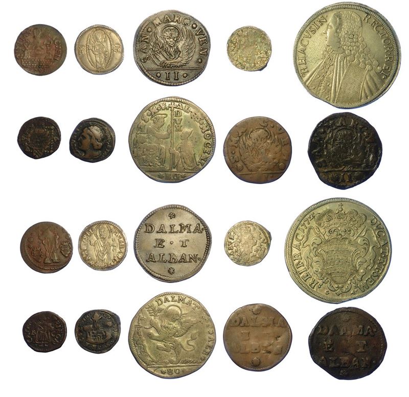 ZARA, CATTARO e RAGUSA. Lotto di dieci monete.  - Auction Numismatics - I - Cambi Casa d'Aste