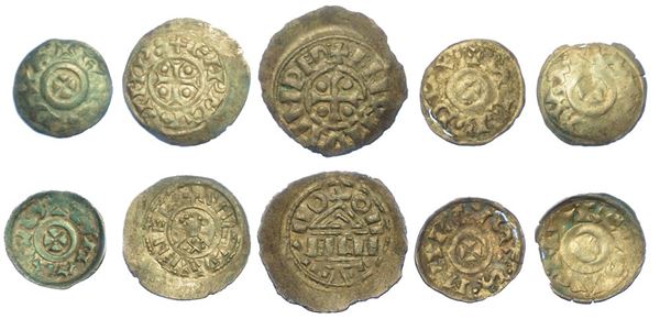 VENEZIA - XI/XII SECOLO. Lotto di cinque monete.