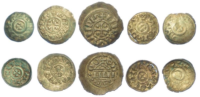 VENEZIA - XI/XII SECOLO. Lotto di cinque monete.  - Auction Numismatics - I - Cambi Casa d'Aste