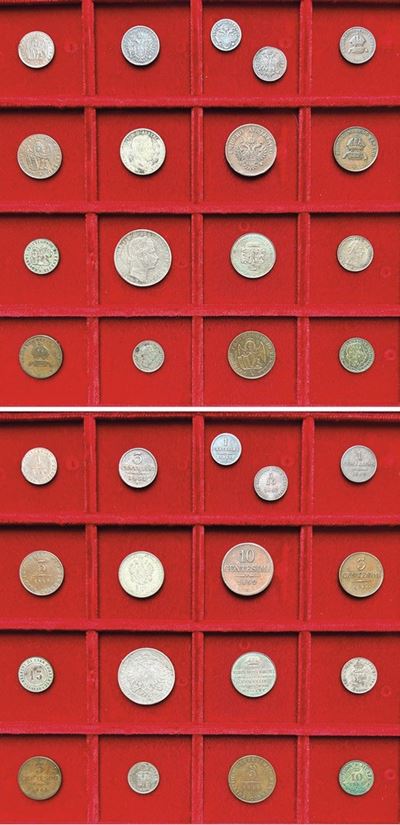 Venezia - XIX Secolo. Lotto di Diciassette Monete.