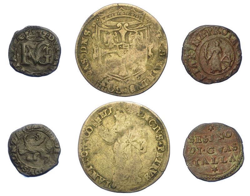 GUASTALLA. Lotto di tre monete.  - Auction Numismatics - I - Cambi Casa d'Aste