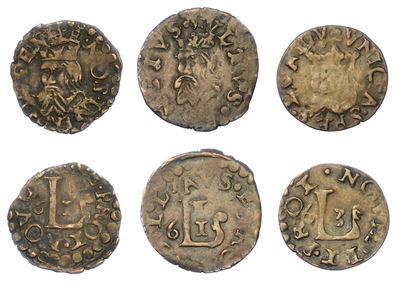 Novellara. Lotto di Tre Monete.