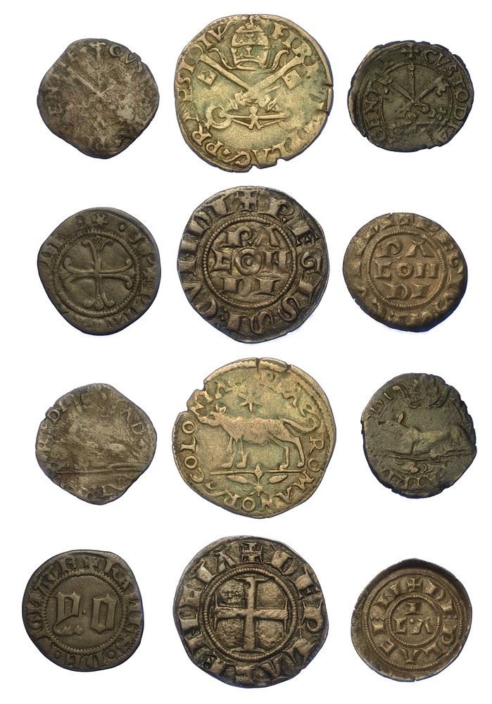 PIACENZA - XII/XVI SECOLO. Lotto di sei monete.  - Auction Numismatics - I - Cambi Casa d'Aste