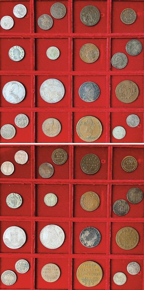 BOLOGNA - PIO VI, 1775-1798. Lotto di 21 monete.