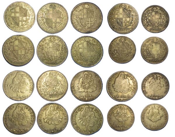BOLOGNA - GOVERNO POPOLARE, 1796-1797. Lotto di dieci monete.