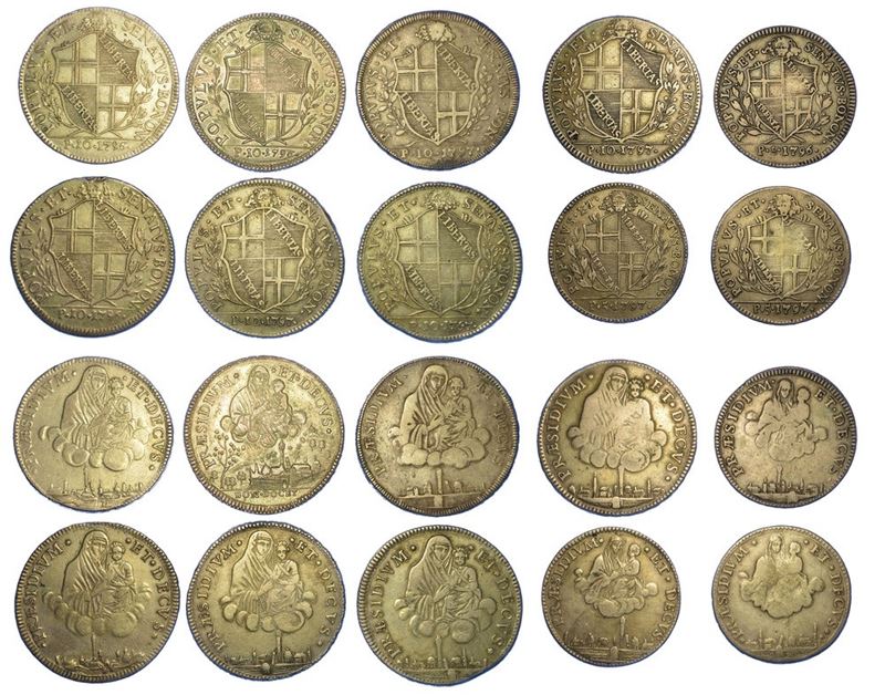 BOLOGNA - GOVERNO POPOLARE, 1796-1797. Lotto di dieci monete.  - Auction Numismatics - I - Cambi Casa d'Aste
