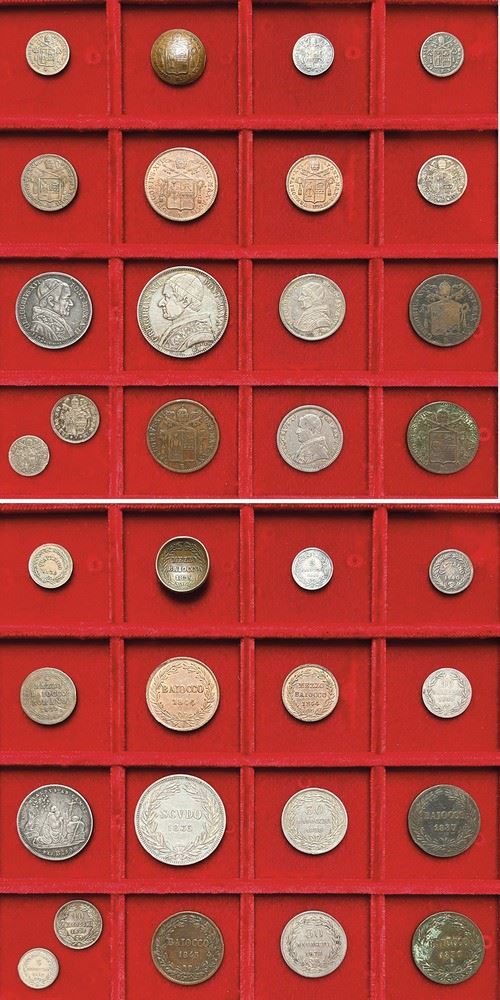BOLOGNA - GREGORIO XVI, 1831-1846. Lotto di diciassette monete.
