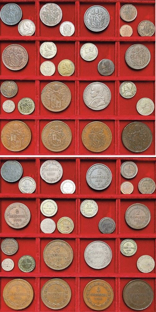 BOLOGNA - PIO IX, 1846-1878. Lotto di 26 monete.