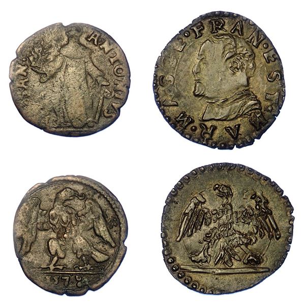 MASSA LOMBARDA. Lotto di due monete.