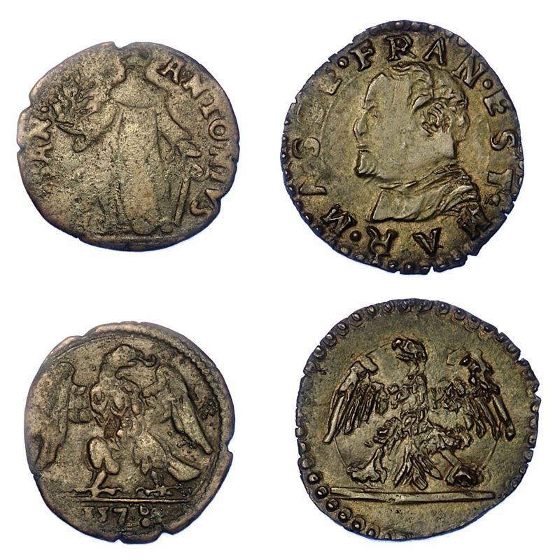 MASSA LOMBARDA. Lotto di due monete.  - Asta Numismatica - I - Cambi Casa d'Aste