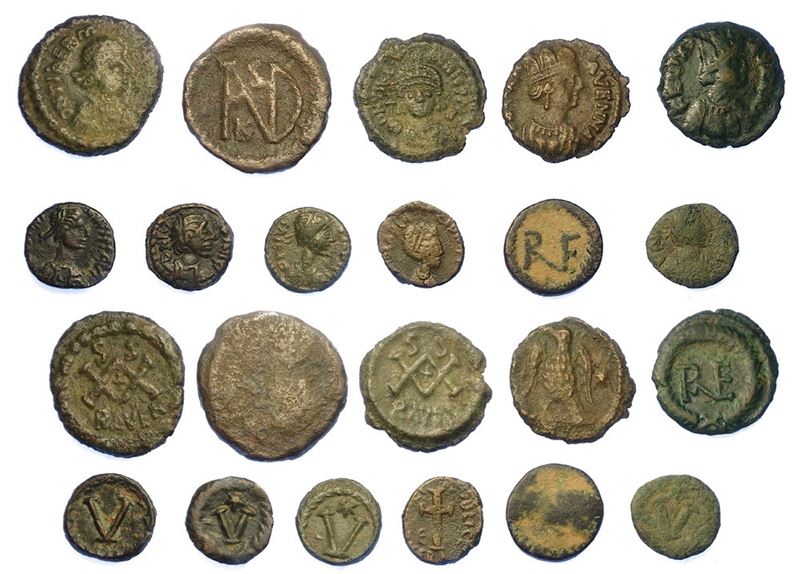RAVENNA - V/VI SECOLO. Lotto di undici monete.  - Asta Numismatica - I - Cambi Casa d'Aste