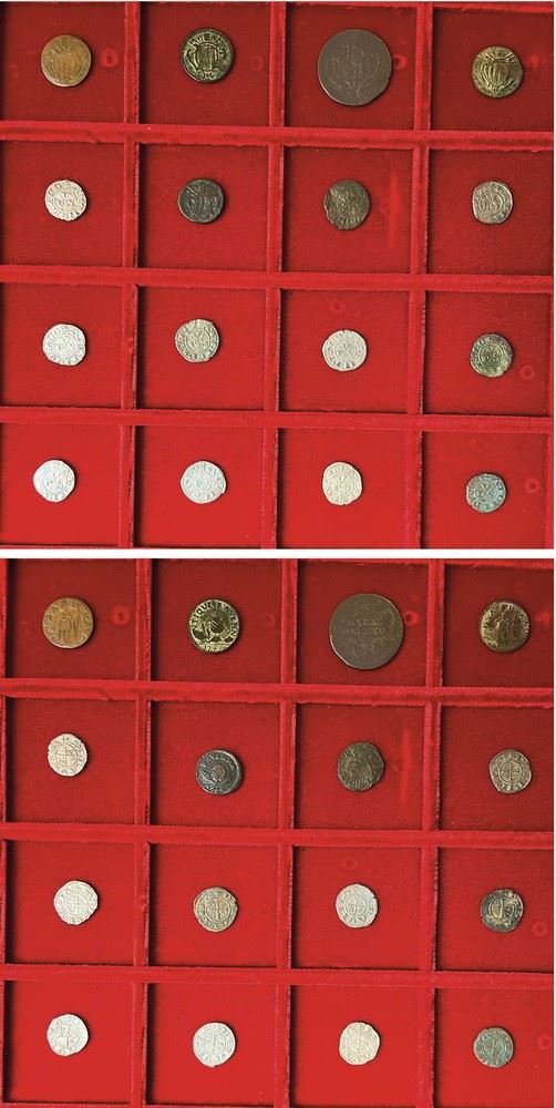 RAVENNA e RIMINI. Lotto di sedici monete.