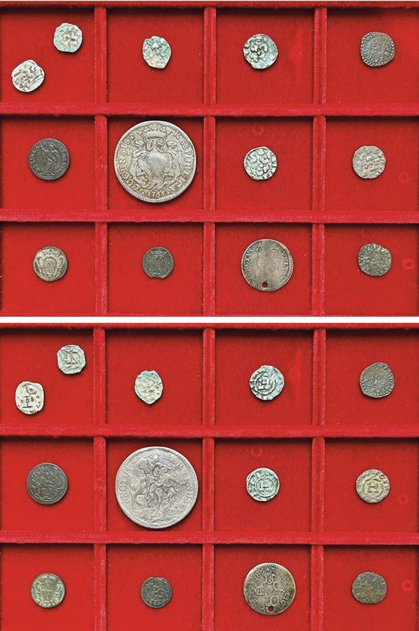 LUCCA - XII/XVIII SECOLO. Lotto di tredici monete.