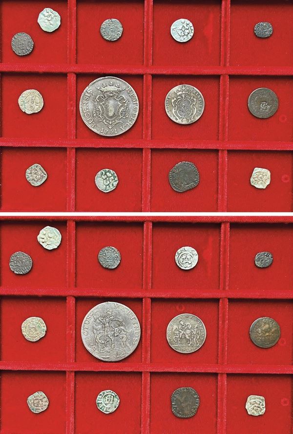 LUCCA - XII/XVIII SECOLO. Lotto di tredici monete.