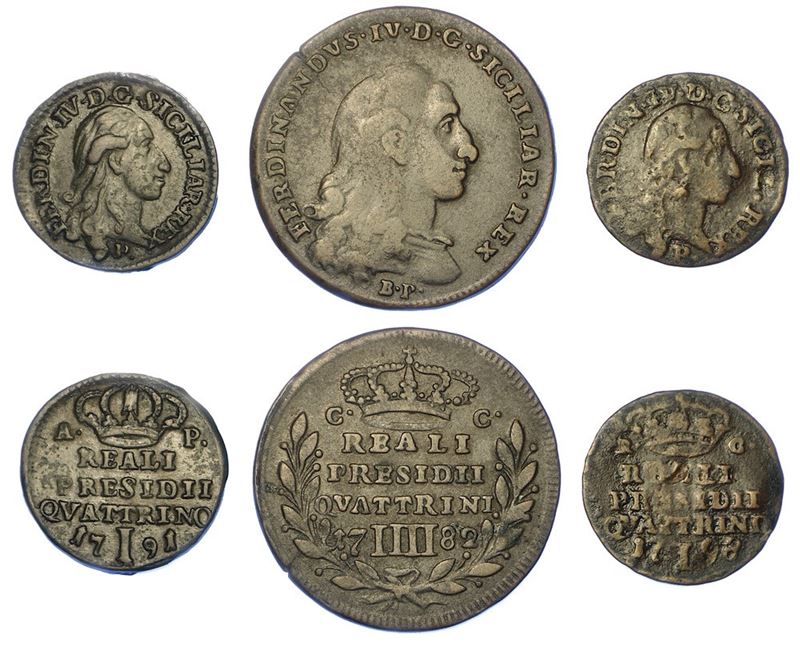 ORBETELLO. Lotto di tre monete.  - Auction Numismatics - I - Cambi Casa d'Aste
