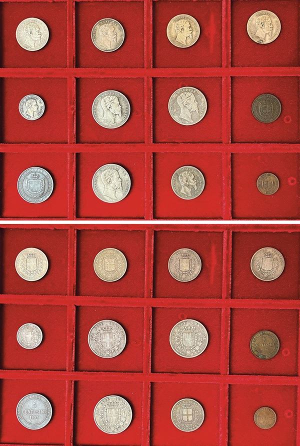 FIRENZE - VITTORIO EMANUELE II DI SAVOIA, 1859-1861. Lotto di dodici monete.